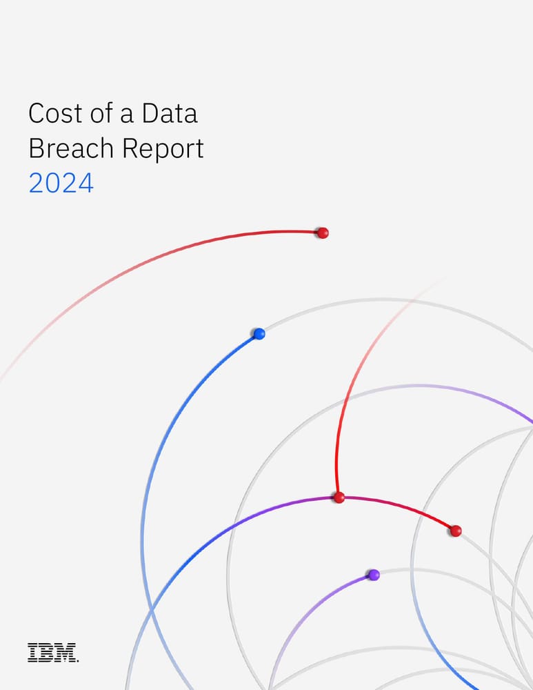 Первая страница отчета Cost of a Data Breach Report 2024