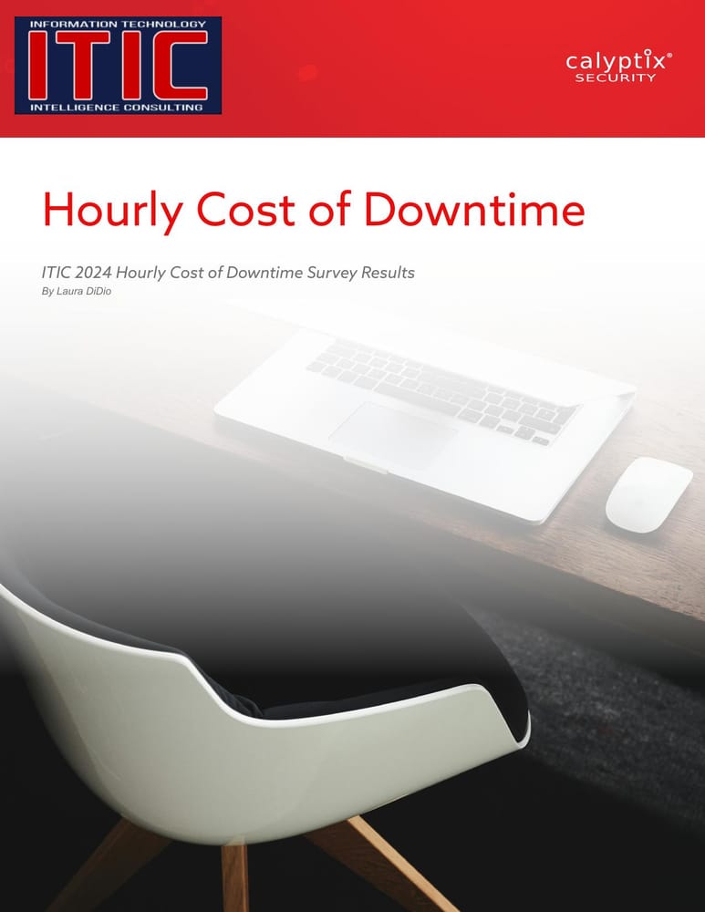 Первая страница отчета ITIC 2024 Hourly Cost of Downtime