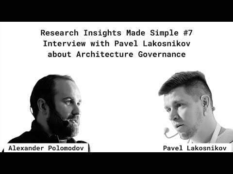 Interview with Pavel Lakosnikov about Architecture Governance - YouTube cover