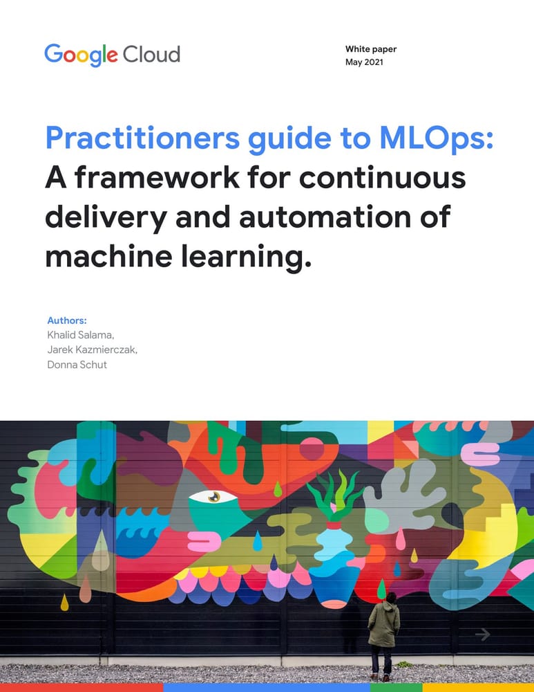 Первая страница whitepaper Practitioners guide to MLOps