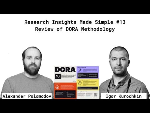 Review of DORA Methodology - YouTube cover