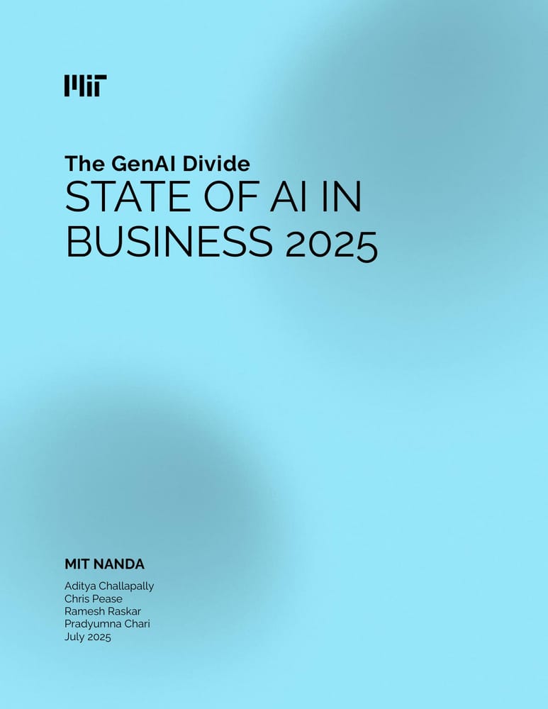 Первая страница отчета The GenAI Divide: State of AI in Business 2025